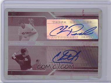 2011 Topps Pro Debut - Side by Side Dual Autographs - Printing Plate Magenta #DA-PM - Chris Parmelee, Chris Marrero /1
