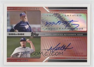 2011 Topps Pro Debut - Side by Side Dual Autographs #DA-MM - Matt Moore, Mike Montgomery