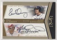 Mike Schmidt, Evan Longoria #/25