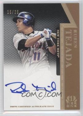 2011 Topps Tier One - On the Rise Autograph - Gold #OR-RT - Ruben Tejada /25
