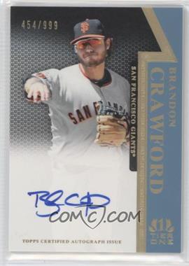 2011 Topps Tier One - On the Rise Autograph #OR-BC - Brandon Crawford /999