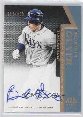2011 Topps Tier One - On the Rise Autograph #OR-BG - Brandon Guyer /999