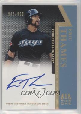 2011 Topps Tier One - On the Rise Autograph #OR-ET - Eric Thames /999