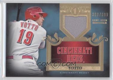 2011 Topps Tier One - Top Shelf Relics - Single Relics #TSR 23 - Joey Votto /399