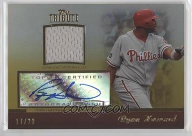 2011 Topps Tribute - Autograph Relic - Gold #TAR-RH1 - Ryan Howard /20