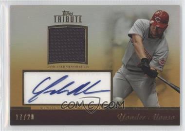 2011 Topps Tribute - Autograph Relic - Gold #TAR-YA1 - Yonder Alonso /20