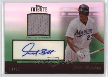 2011 Topps Tribute - Autograph Relic - Green #TAR-MS1 - Giancarlo Stanton (Mike on Card) /75