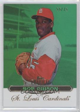 2011 Topps Tribute - [Base] - Green #44 - Bob Gibson /75