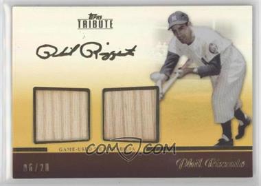 2011 Topps Tribute - Dual Relic - Gold #TDR-PR - Phil Rizzuto /20