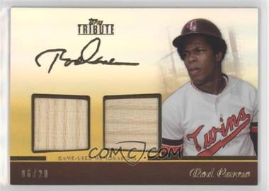 2011 Topps Tribute - Dual Relic - Gold #TDR-RCA - Rod Carew /20