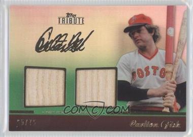 2011 Topps Tribute - Dual Relic - Green #TDR-CF - Carlton Fisk /75