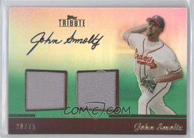 2011 Topps Tribute - Dual Relic - Green #TDR-JS - John Smoltz /75