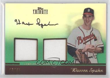 2011 Topps Tribute - Dual Relic - Green #TDR-WS - Warren Spahn /75