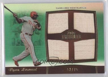 2011 Topps Tribute - Quad Relics - Green #TQR-RH.1 - Ryan Howard /75