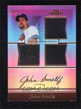 2011 Topps Tribute - Triple Relic - Red #TTR-JS - John Smoltz /1