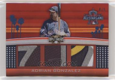 2011 Topps Triple Threads - All-Star Patch #TTASP-59 - Adrian Gonzalez /9