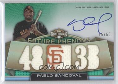 2011 Topps Triple Threads - [Base] - Emerald #108 - Future Phenoms - Pablo Sandoval /50