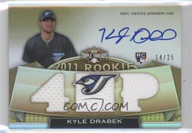 2011 Topps Triple Threads - [Base] - Gold #113 - Rookie - Kyle Drabek /25