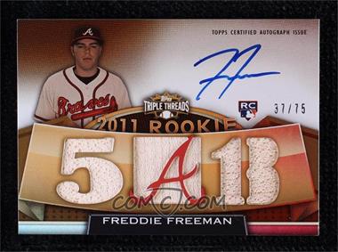 2011 Topps Triple Threads - [Base] - Sepia #123 - Rookie - Freddie Freeman /75