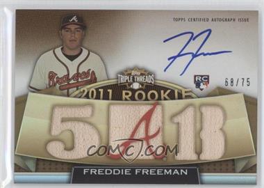 2011 Topps Triple Threads - [Base] - Sepia #123 - Rookie - Freddie Freeman /75