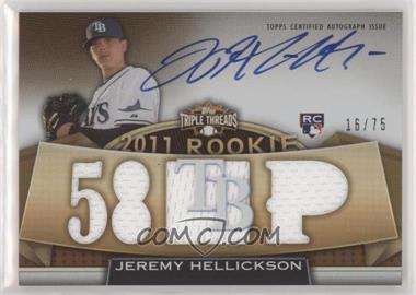 2011 Topps Triple Threads - [Base] - Sepia #137 - Rookie - Jeremy Hellickson /75