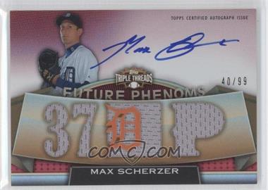 2011 Topps Triple Threads - [Base] #116 - Future Phenoms - Max Scherzer /99