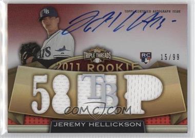 2011 Topps Triple Threads - [Base] #137 - Rookie - Jeremy Hellickson /99