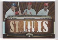 Stan Musial, Matt Holliday, Colby Rasmus #/27