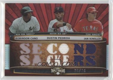 2011 Topps Triple Threads - Relic Combos #TTRC-20 - Robinson Cano, Dustin Pedroia, Ian Kinsler /36