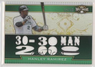 2011 Topps Triple Threads - Triple Relics - Emerald #TTR-60 - Hanley Ramirez /18