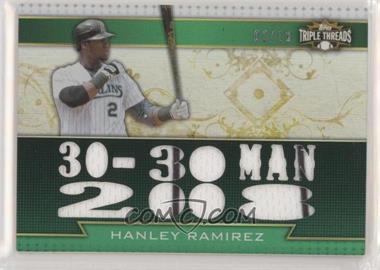 2011 Topps Triple Threads - Triple Relics - Emerald #TTR-60 - Hanley Ramirez /18