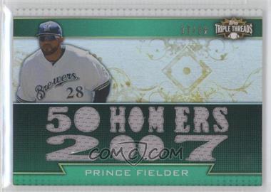 2011 Topps Triple Threads - Triple Relics - Emerald #TTR-78 - Prince Fielder /18