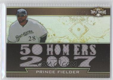 2011 Topps Triple Threads - Triple Relics - Sepia #TTR-78 - Prince Fielder /27