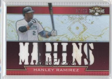 2011 Topps Triple Threads - Triple Relics #TTR-61 - Hanley Ramirez /36