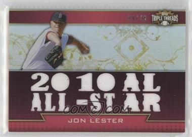 2011 Topps Triple Threads - Triple Relics #TTR-98 - Jon Lester /36