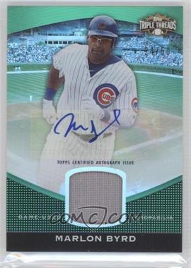 2011 Topps Triple Threads - Unity Autograph Relic - Emerald #TTUAR-22 - Marlon Byrd /50