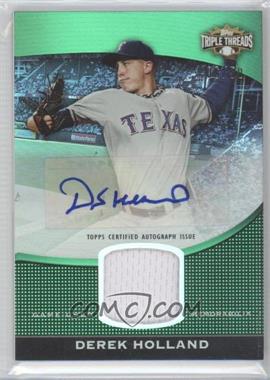 2011 Topps Triple Threads - Unity Autograph Relic - Emerald #TTUAR-72 - Derek Holland /50