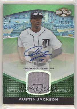 2011 Topps Triple Threads - Unity Autograph Relic - Emerald #TTUAR-85 - Austin Jackson /50