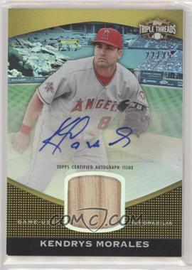 2011 Topps Triple Threads - Unity Autograph Relic - Gold #TTUAR-95 - Kendrys Morales /25