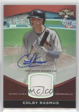 2011 Topps Triple Threads - Unity Autograph Relic #TTUAR-14 - Colby Rasmus /99