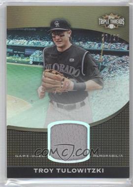 2011 Topps Triple Threads - Unity Relic - Sepia #TTUSR-215 - Troy Tulowitzki /27