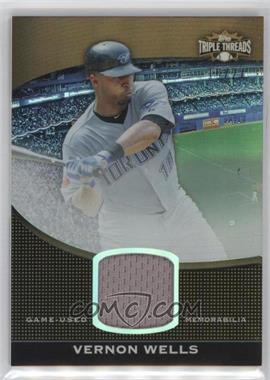 2011 Topps Triple Threads - Unity Relic - Sepia #TTUSR-37 - Vernon Wells /27