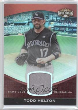 2011 Topps Triple Threads - Unity Relic #TTUSR-213 - Todd Helton /36