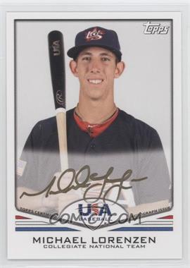 2011 Topps USA Baseball Team - Autographs - Gold Ink #USA-A11 - Michael Lorenzen /25
