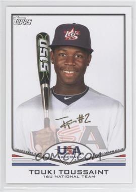 2011 Topps USA Baseball Team - Autographs - Gold Ink #USA-A40 - Touki Toussaint /25