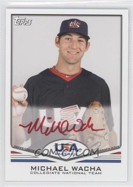 2011 Topps USA Baseball Team - Autographs - Red Ink #USA-A21 - Michael Wacha /99