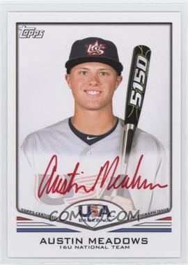 2011 Topps USA Baseball Team - Autographs - Red Ink #USA-A32 - Austin Meadows /99