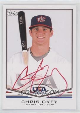 2011 Topps USA Baseball Team - Autographs - Red Ink #USA-A59 - Chris Okey /99