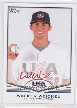 2011 Topps USA Baseball Team - Autographs - Red Ink #USA-A67 - Walker Weickel /99