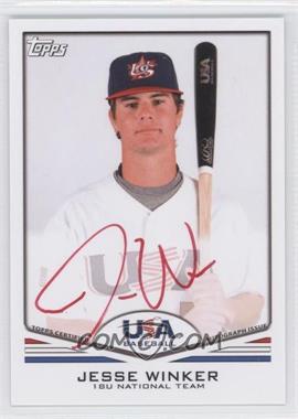 2011 Topps USA Baseball Team - Autographs - Red Ink #USA-A70 - Jesse Winker /99